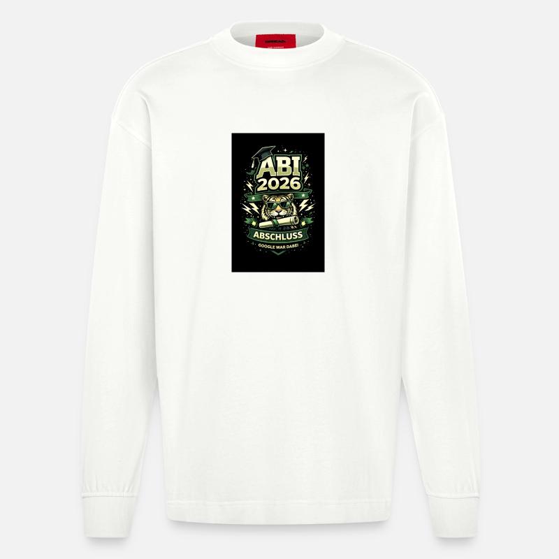 ABI 2026 – Google war dabei - Heavyweight Oversized Organic Langarmshirt Made in EU - OFF WHITE