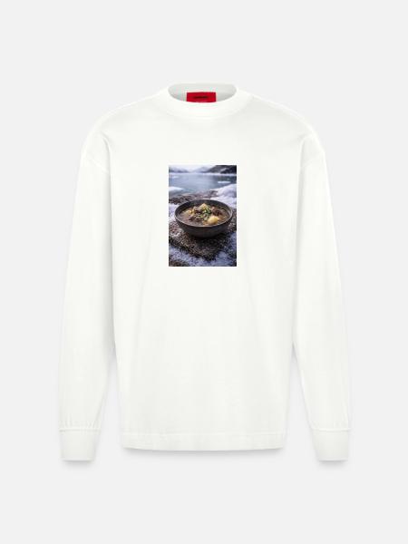 Suaasat - Heavyweight Oversized Organic Longsleeve Shirt Made in EU - OFF WHITE