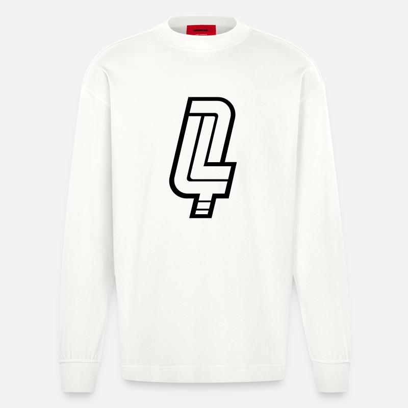 4LEBEN - Heavyweight Oversized Organic Langarmshirt Made in EU - OFF WHITE