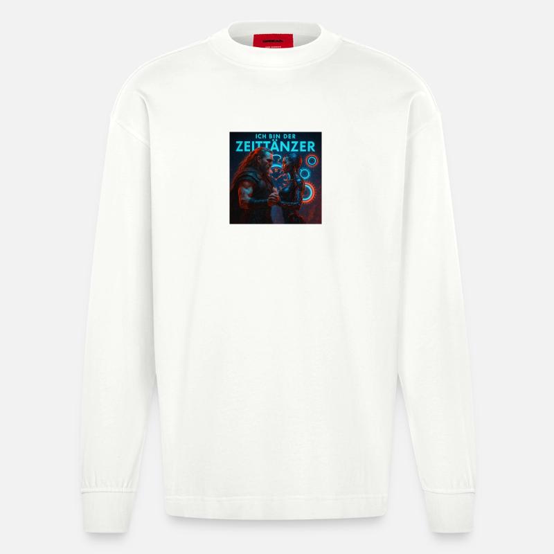 Zeittänzer - Heavyweight Oversized Organic Langarmshirt Made in EU - OFF WHITE