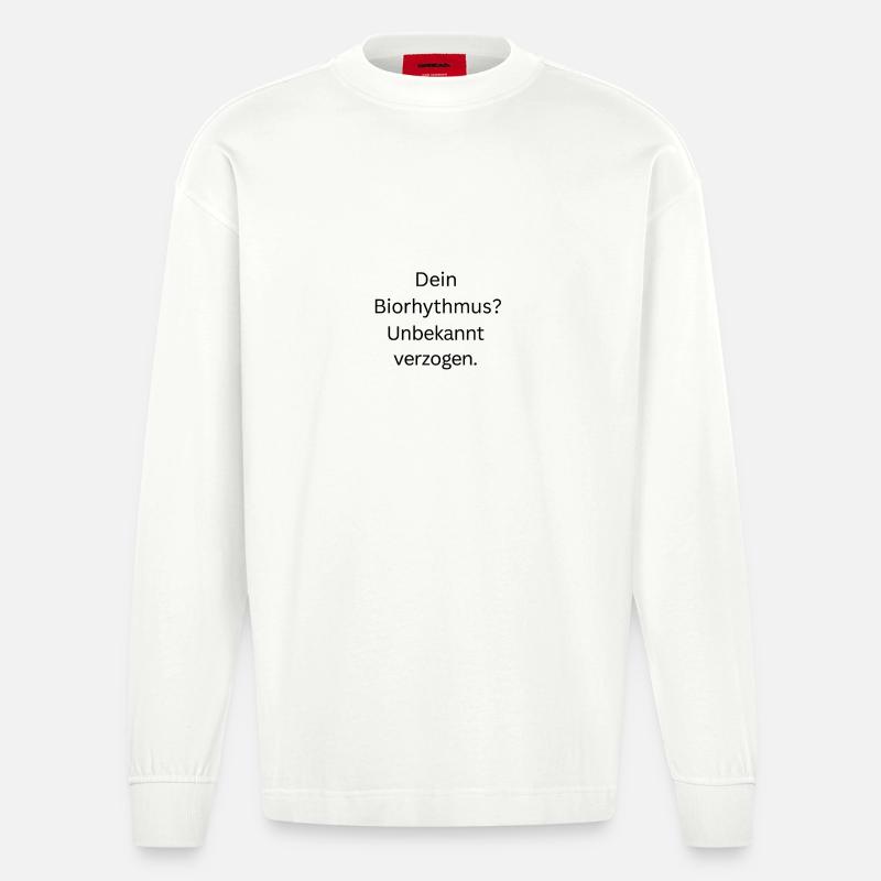 Biorthythmus - Heavyweight Oversized Organic Langarmshirt Made in EU - OFF WHITE