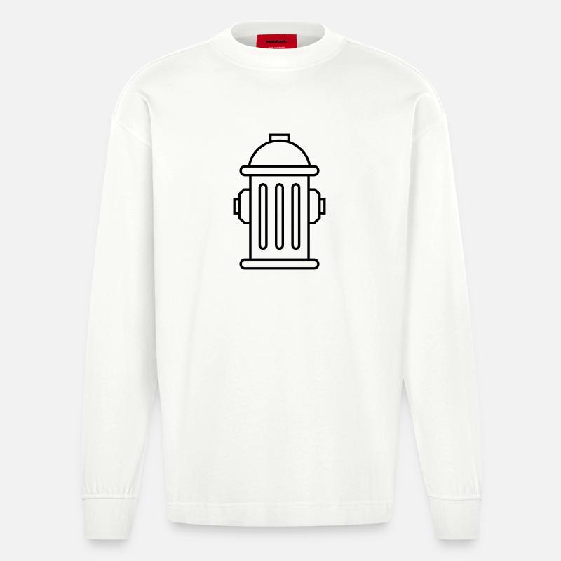 Hydrant - Heavyweight Oversized Organic Longsleeve Shirt Made in EU - OFF WHITE