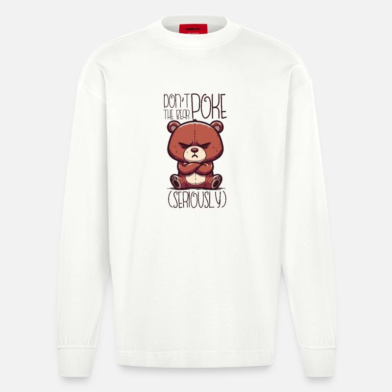 Serious Teddy - Heavyweight Oversized Organic Langarmshirt Made in EU - OFF WHITE