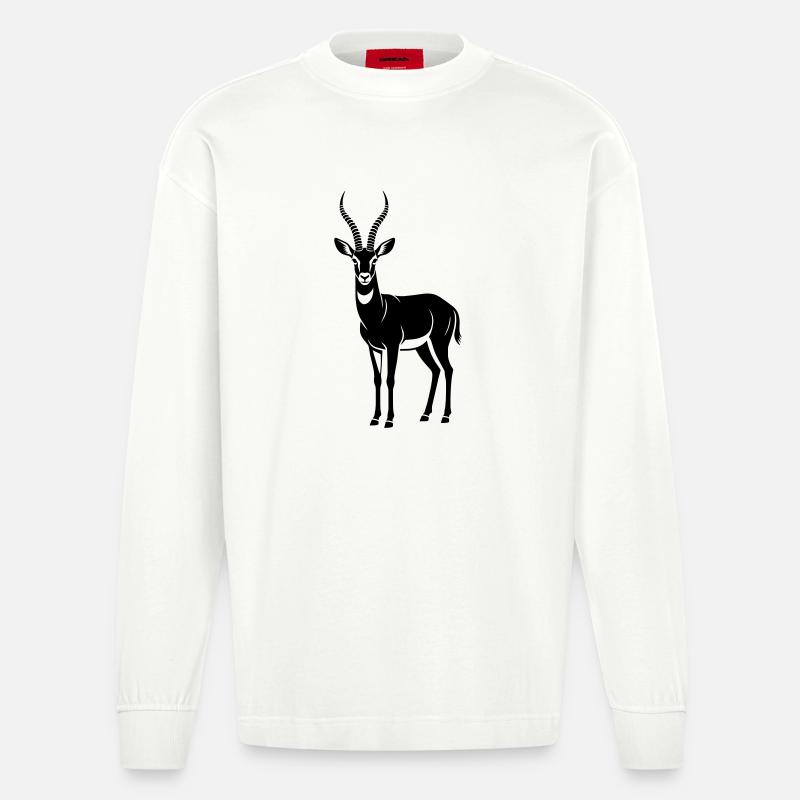 Antilope - Heavyweight Oversized Organic Langarmshirt Made in EU - OFF WHITE