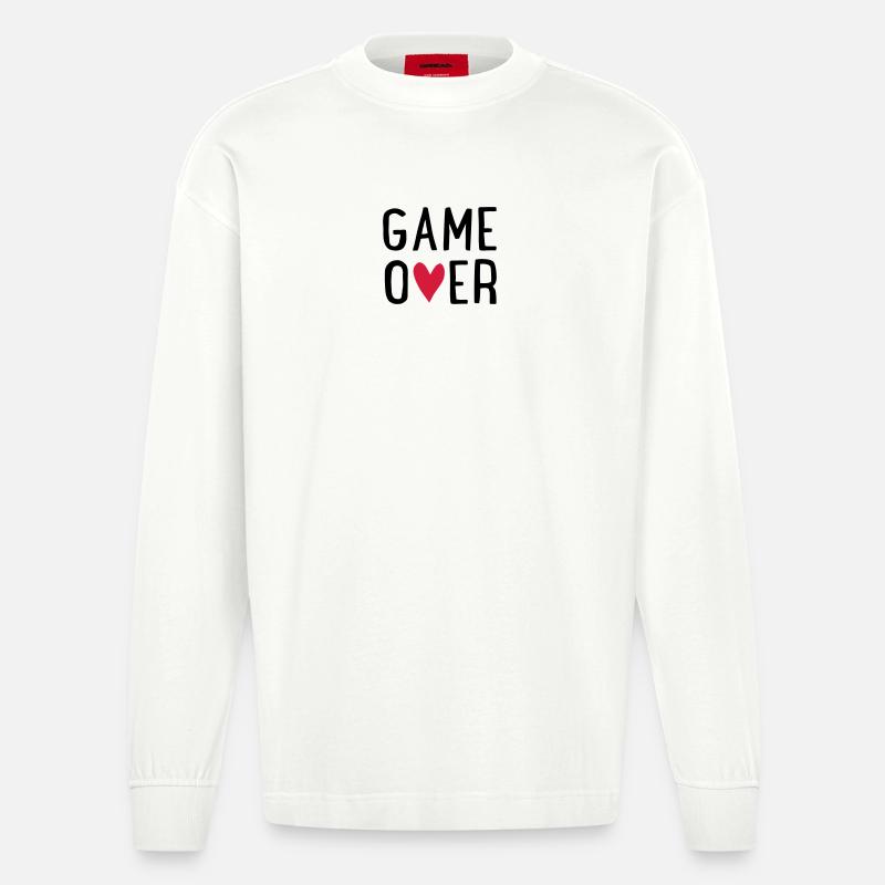 Enterrement de vie de garçon - Manches longues bio épais oversize fabriqué en UE - OFF WHITE