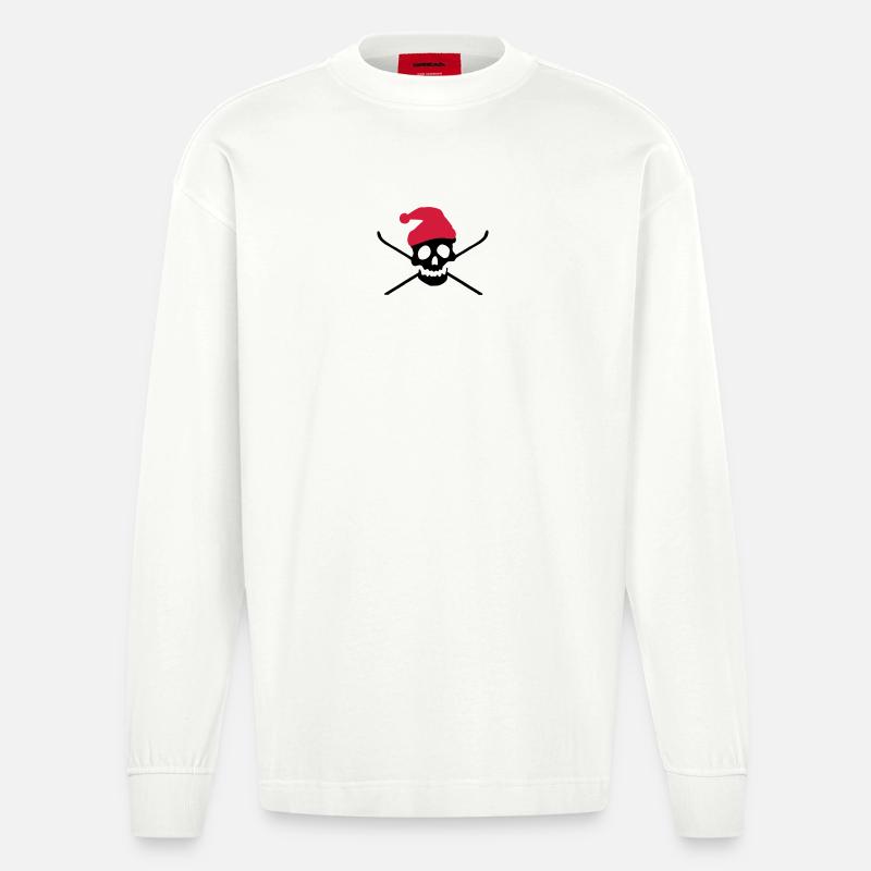 Ski - Heavyweight Oversized Organic Langarmshirt Made in EU - OFF WHITE