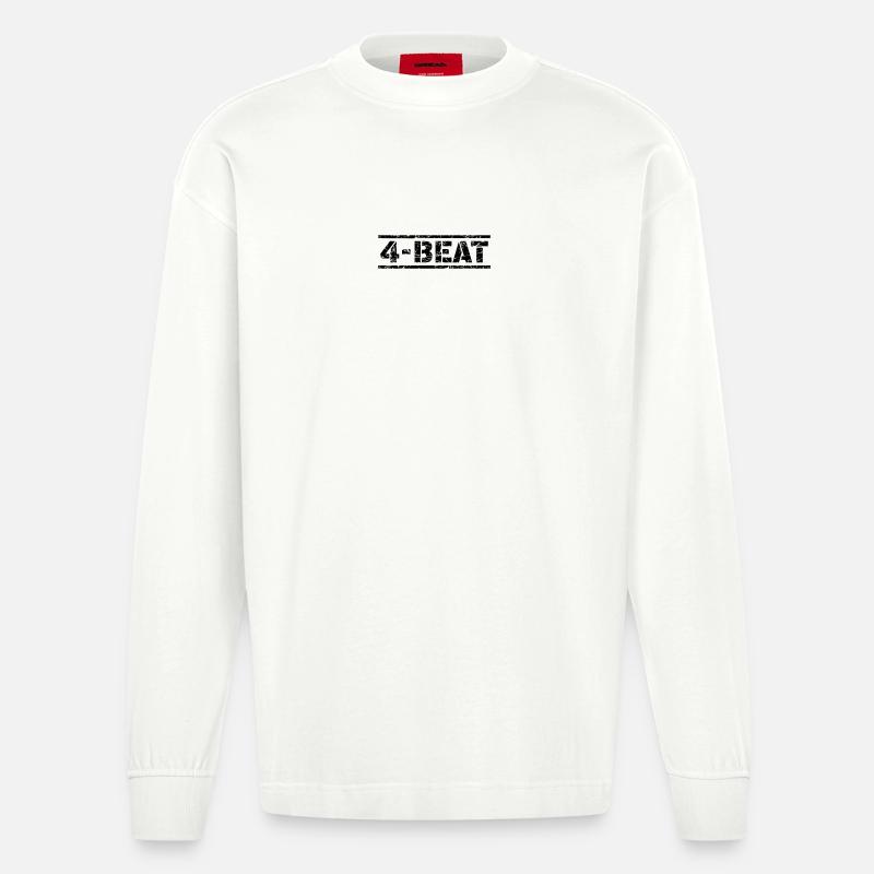 4 Beat - Heavyweight Oversized Organic Langarmshirt Made in EU - OFF WHITE