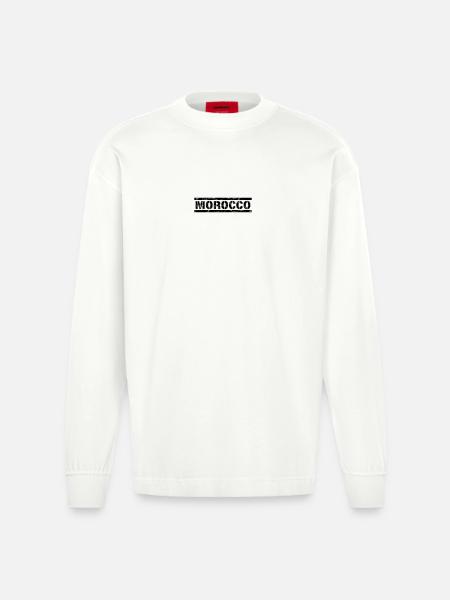 Morocco - Heavyweight Oversized Organic Longsleeve Shirt Made in EU - OFF WHITE