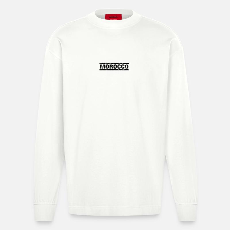 Morocco - Heavyweight Oversized Organic Langarmshirt Made in EU - OFF WHITE