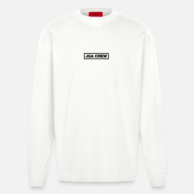 JGA Crew - Heavyweight Oversized Organic Langarmshirt Made in EU - OFF WHITE
