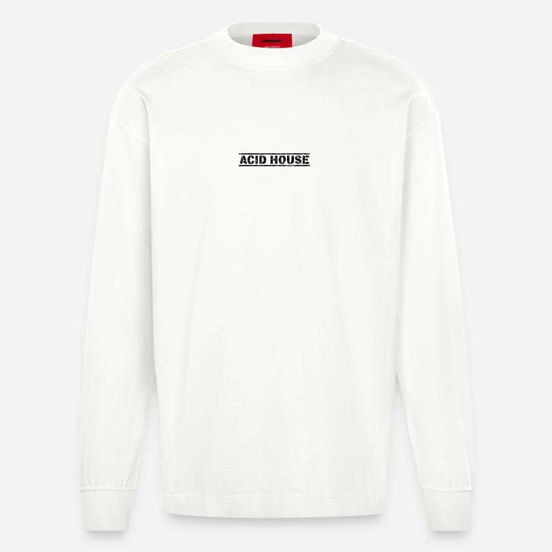 Acid House - Manches longues bio épais oversize fabriqué en UE - OFF WHITE