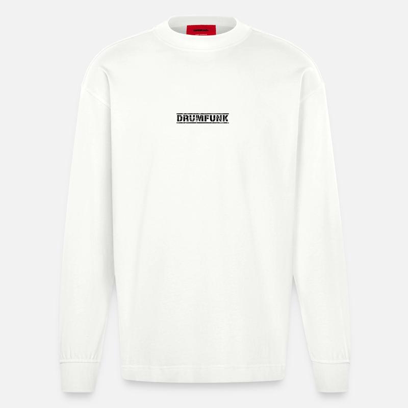 Drumfunk - Heavyweight Oversized Organic Langarmshirt Made in EU - OFF WHITE