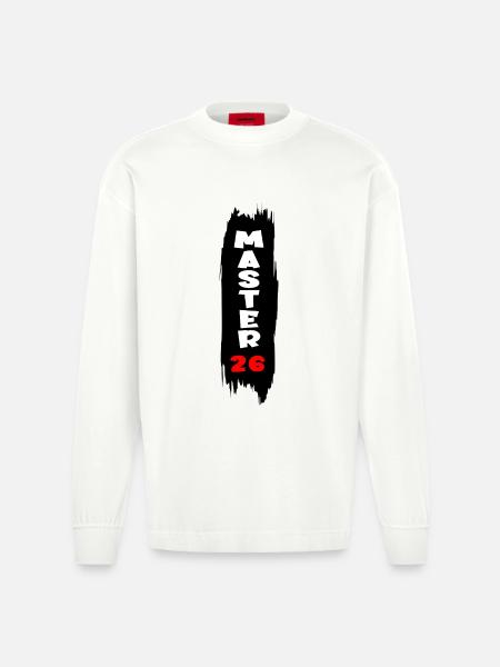 Master 2026 - Manches longues bio épais oversize fabriqué en UE - OFF WHITE