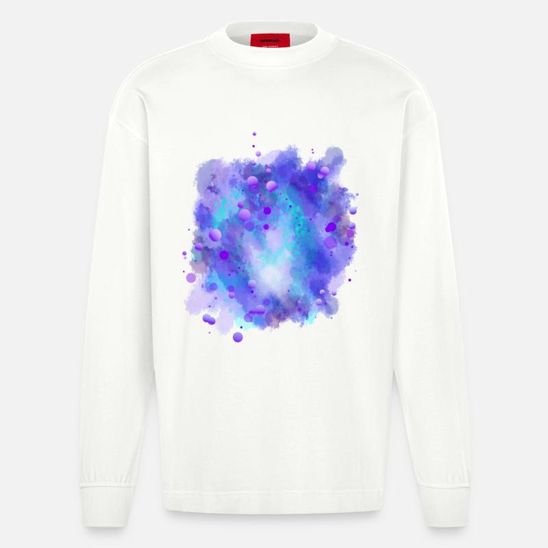 Azure Energy Sphere - Manches longues bio épais oversize fabriqué en UE - OFF WHITE