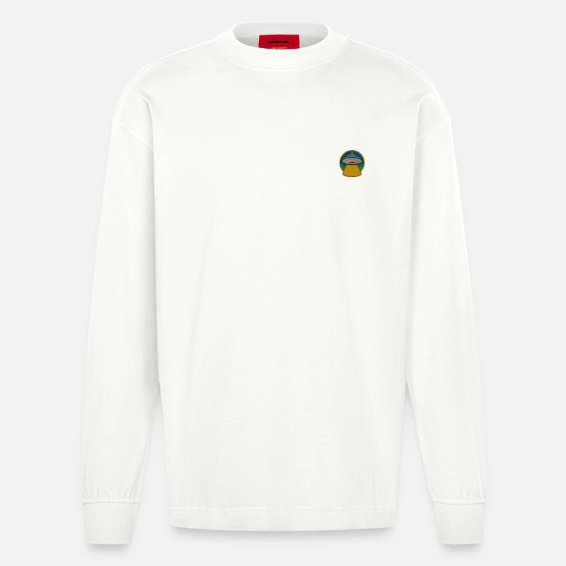 UFO - Heavyweight Oversized Organic Longsleeve Made in EU - OFF WHITE