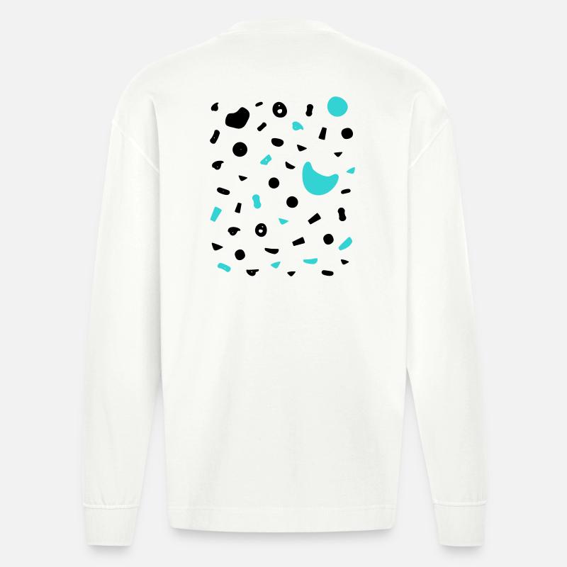 Boulder Projekt 7a Design Klettergriffe klettern - Heavyweight Oversized Organic Langarmshirt Made in EU - OFF WHITE