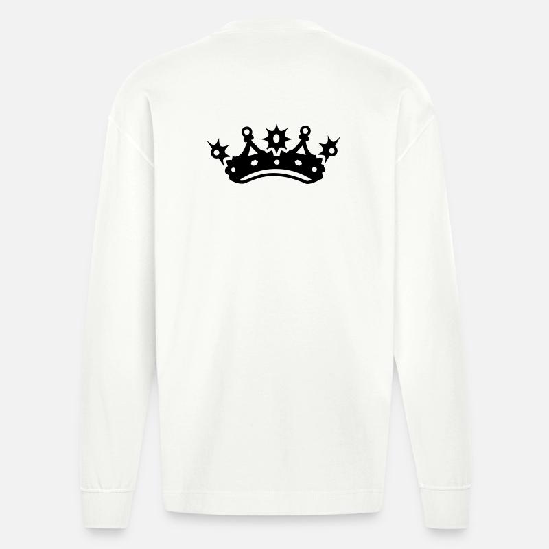 Diamant - Heavyweight Oversized Organic Langarmshirt Made in EU - OFF WHITE