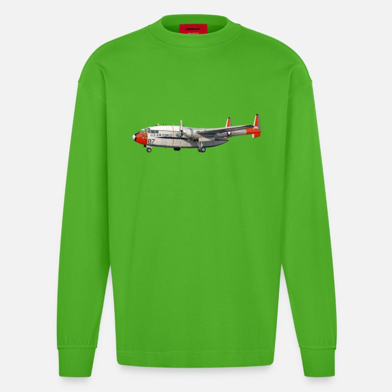 C-119 - Heavyweight Oversized Organic Langarmshirt Made in EU - Apple Neon
