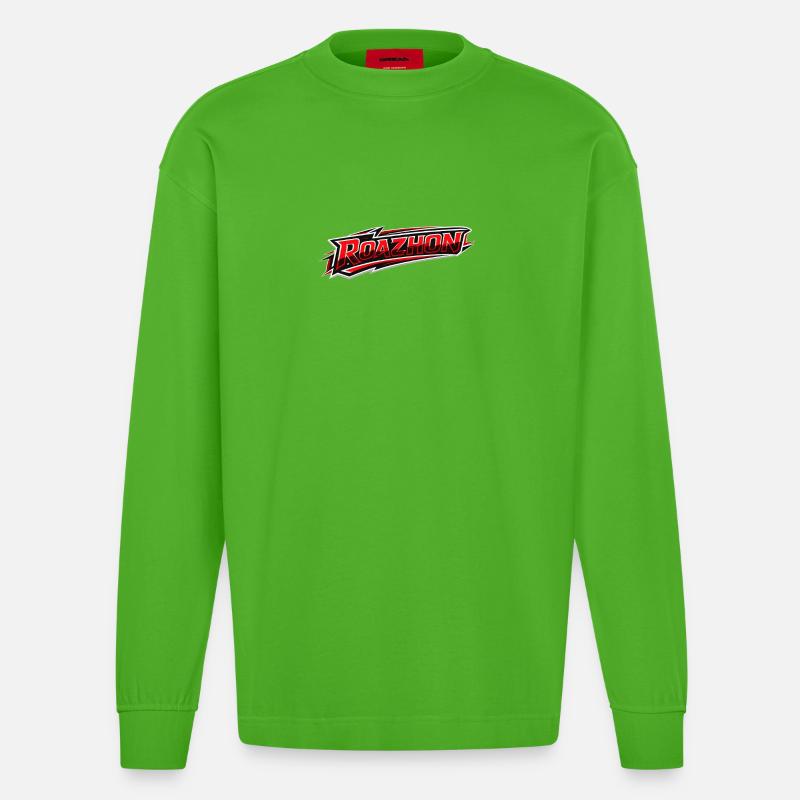 ROAZHON - Heavyweight Oversized Organic Langarmshirt Made in EU - Apple Neon