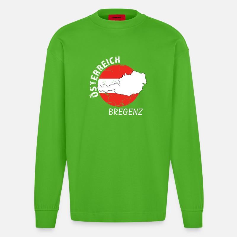 Bregenz - Heavyweight Oversized Organic Longsleeve Shirt Made in EU - Apple Neon