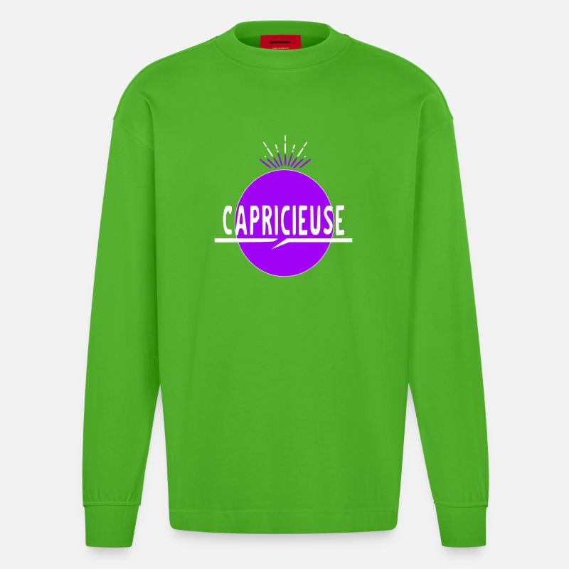 Launisch - Heavyweight Oversized Organic Langarmshirt Made in EU - Apple Neon