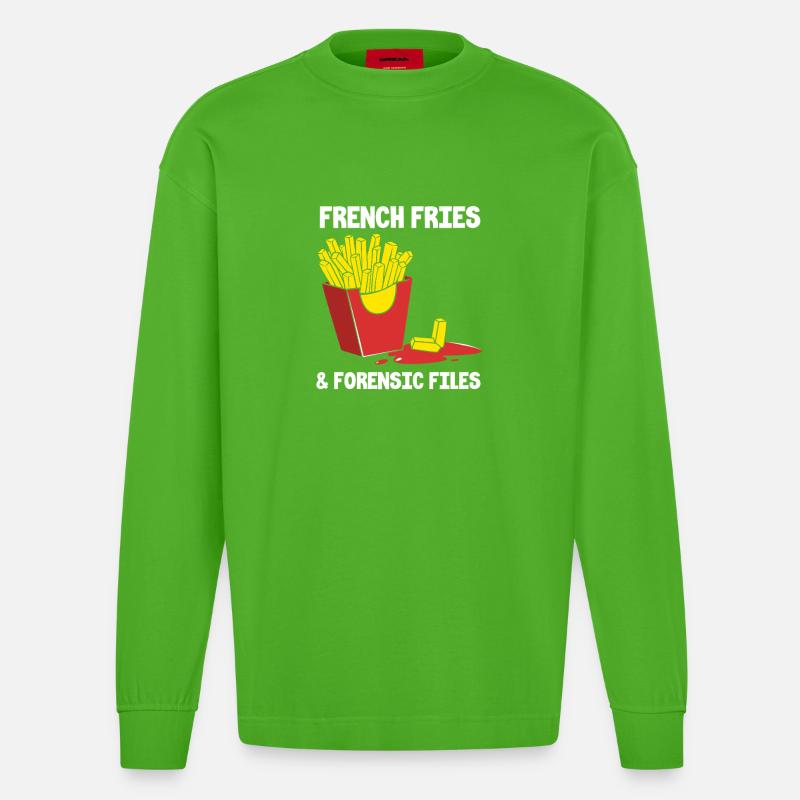 Forensics Forensic Experts - Heavyweight Oversized Organic Longsleeve Shirt Made in EU - Apple Neon