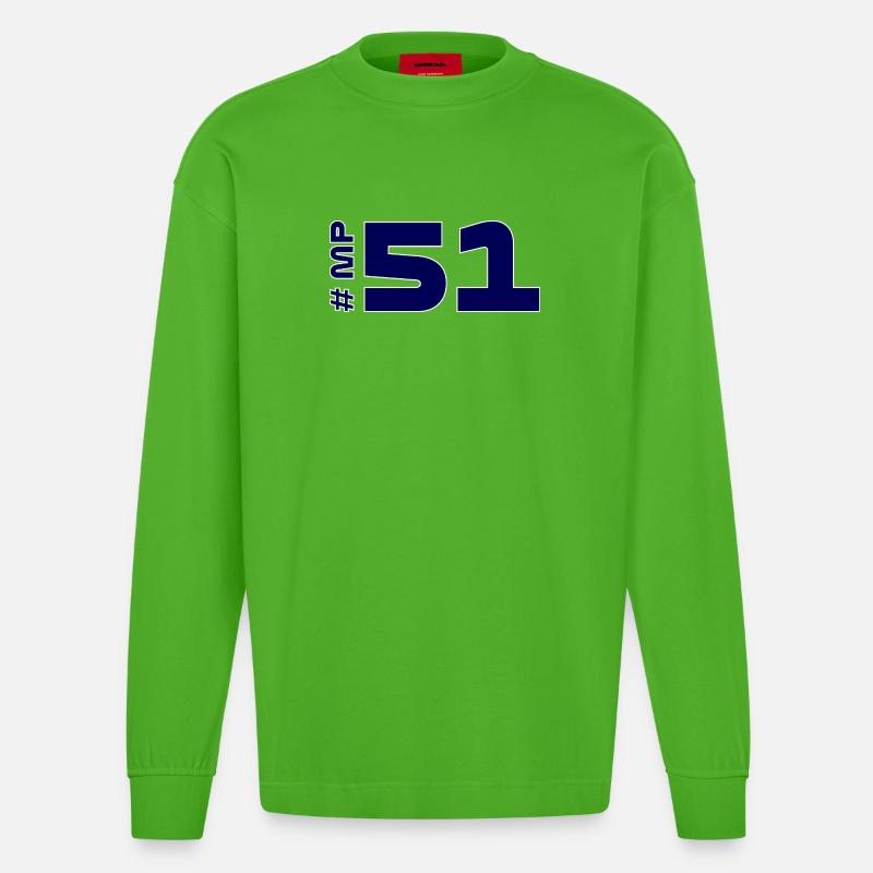 # MP51 - Heavyweight Oversized Organic Langarmshirt Made in EU - Apple Neon