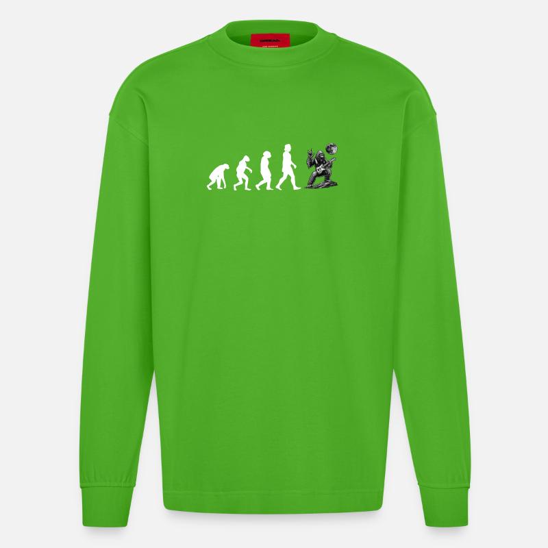 Bigfoot Sasquatch Cache-cache Dictons - Manches longues bio épais oversize fabriqué en UE - Apple Neon