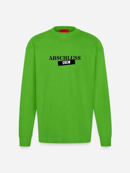 Graduation Crew - Graduation Trip Class 2026 - Heavyweight Oversized Organic Longsleeve Shirt Made in EU - Apple Neon