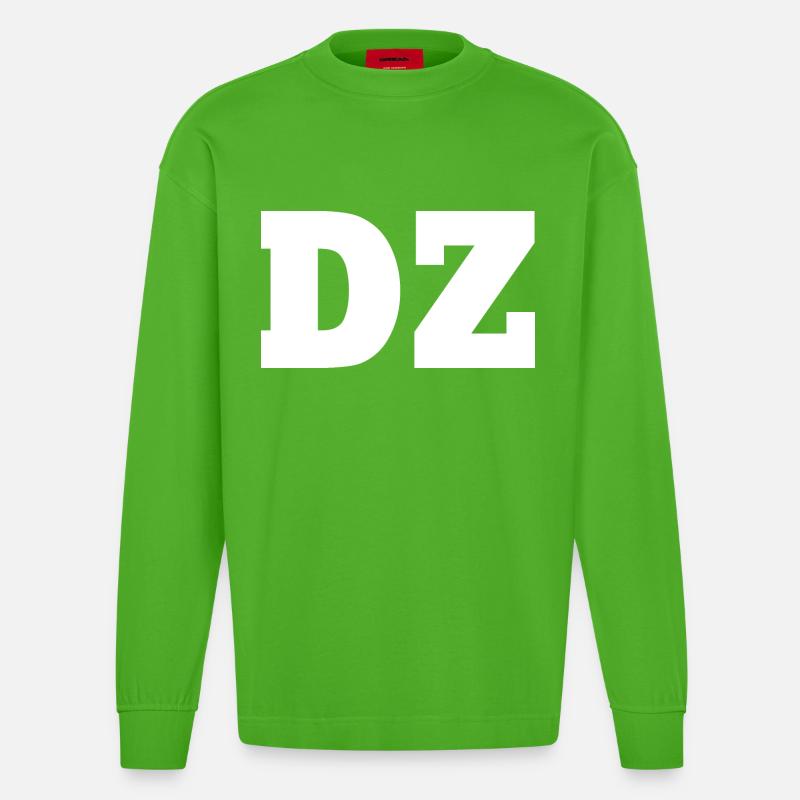 Dz - Heavyweight Oversized Organic Langarmshirt Made in EU - Apple Neon