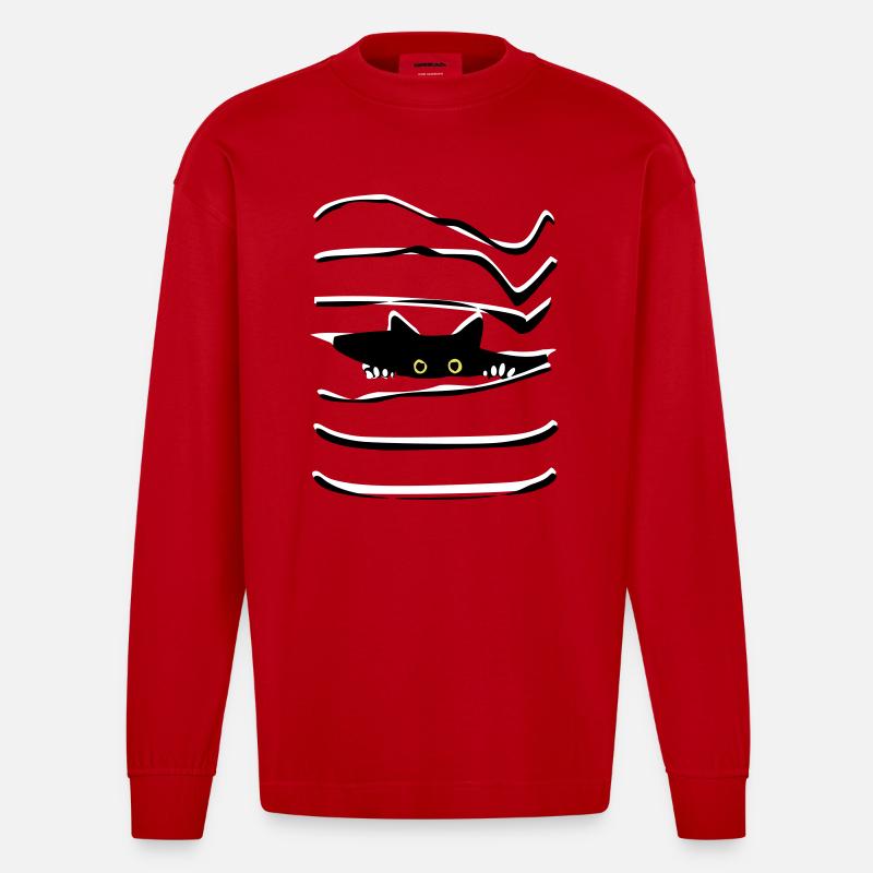 Mieze - Heavyweight Oversized Organic Langarmshirt Made in EU - Rot