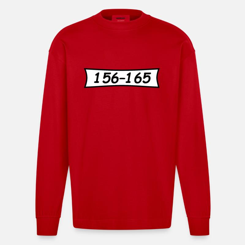 Panzerknacker Nummer 156 165 - Heavyweight Oversized Organic Langarmshirt Made in EU - Rot