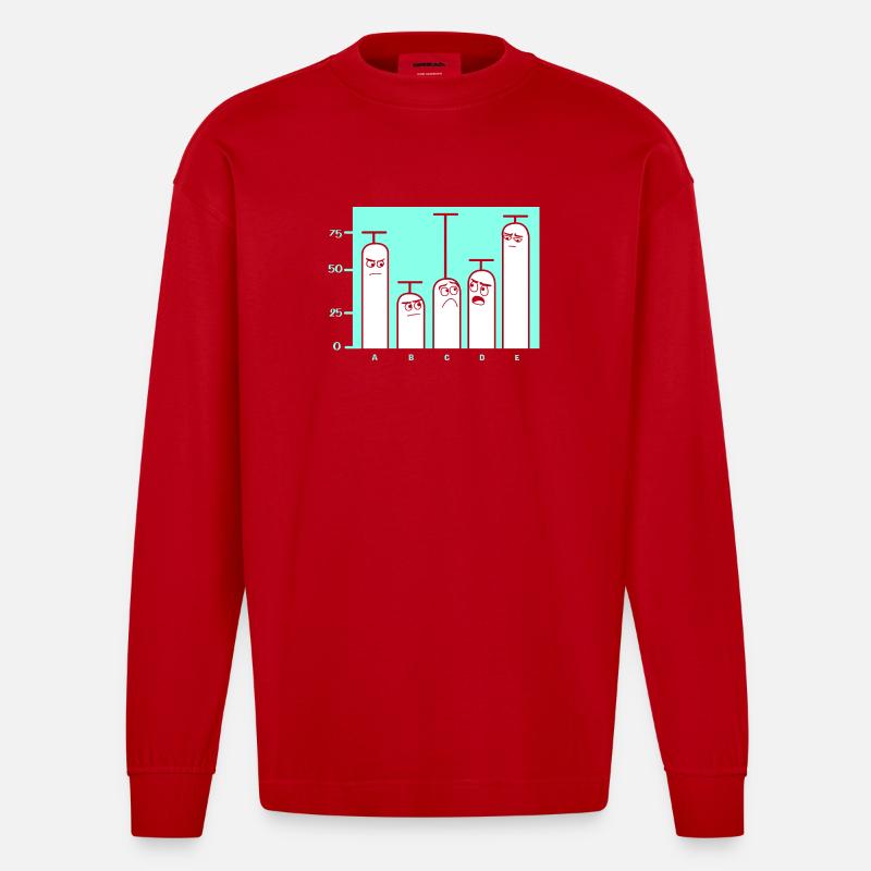 Programmierer Coder GPT - Heavyweight Oversized Organic Langarmshirt Made in EU - Rot