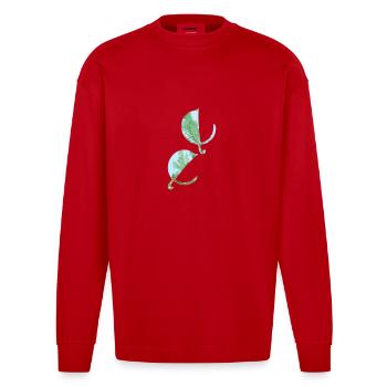 Element Air - Manches longues bio épais oversize fabriqué en UE - rouge - Devant