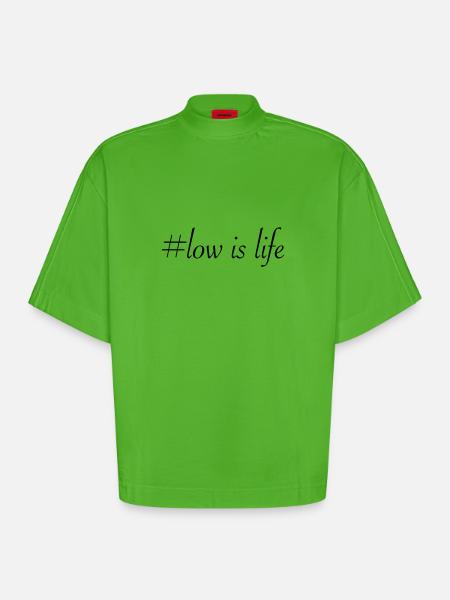 lowislife - Heavyweight Oversized Organic Boxy T-Shirt Made in EU - Apple Neon