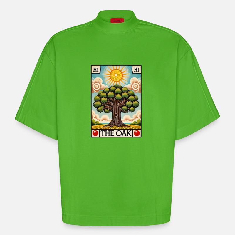 Die Eiche - Heavyweight Oversized Organic Boxy T-Shirt Made in EU - Apple Neon