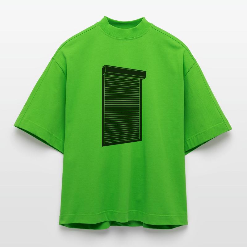 Roller shutter blinds Heavyweight Oversized Organic Boxy T-Shirt Made in EU