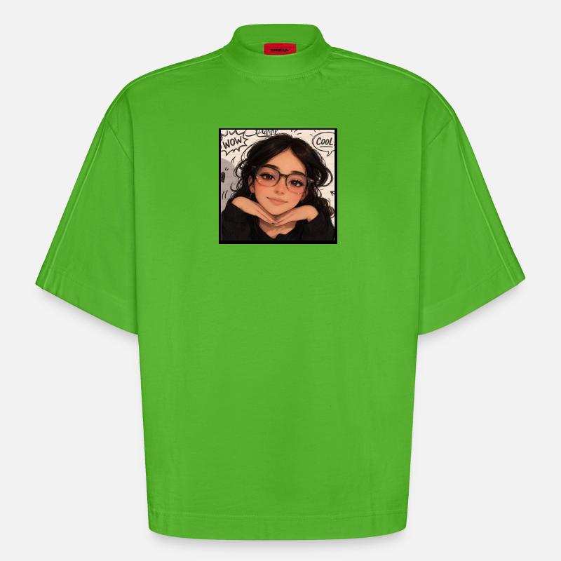 Susan - Heavyweight Oversized Organic Boxy T-Shirt Made in EU - Apple Neon