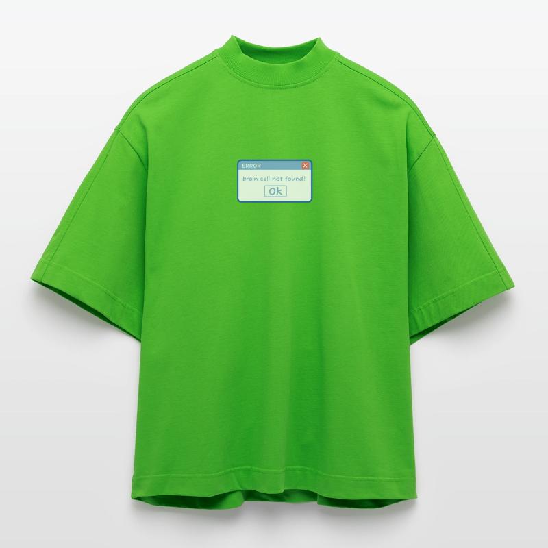 funny E-mail design, meme, idiot, computer humor Heavyweight Oversized Organic Boxy T-Shirt Made in EU