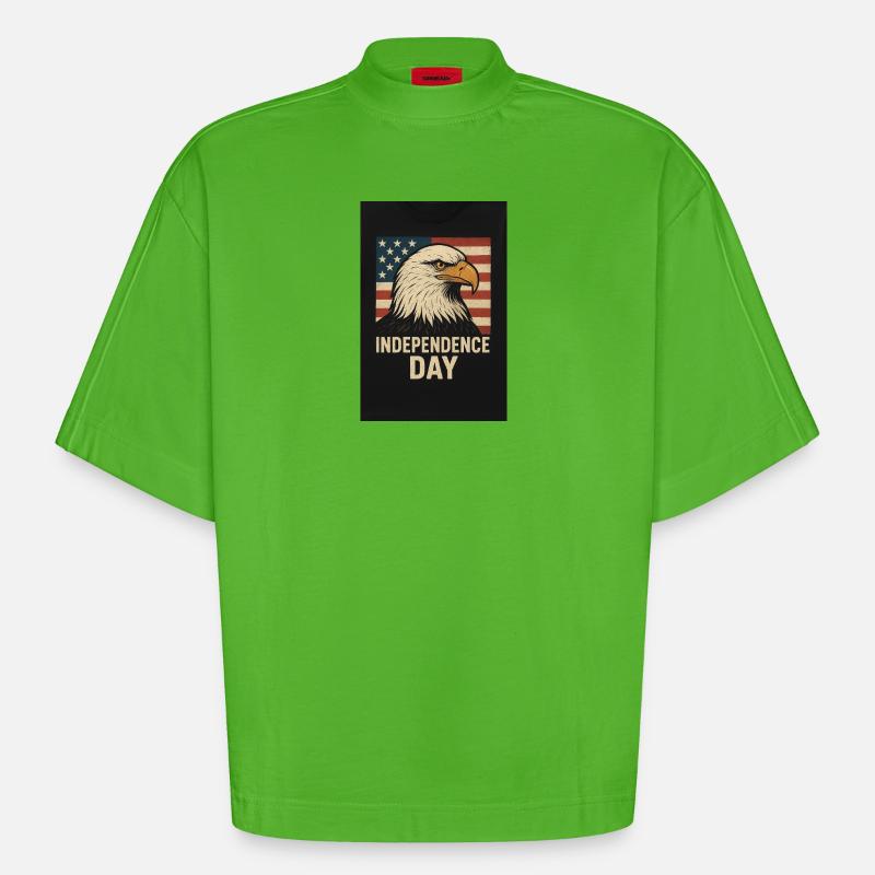 5238F232-5A1D-4004-B7B7-942E4CB1A05F - T-shirt bio épais oversize Boxy fabriqué en UE - Apple Neon