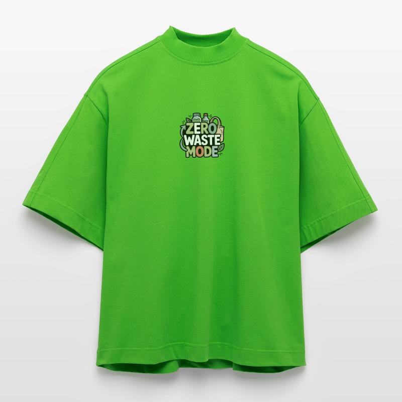 Mode zéro déchet T-shirt bio épais oversize Boxy fabriqué en UE