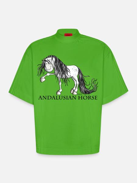 Süßer Andalusier - Heavyweight Oversized Organic Boxy T-Shirt Made in EU - Apple Neon