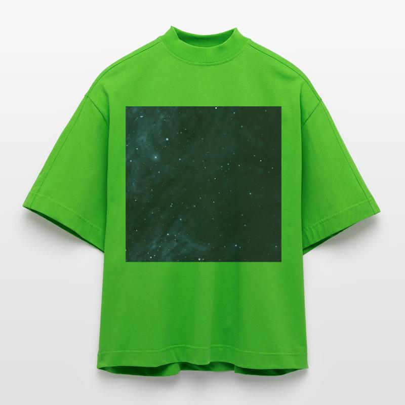 Starry sky pattern Heavyweight Oversized Organic Boxy T-Shirt Made in EU