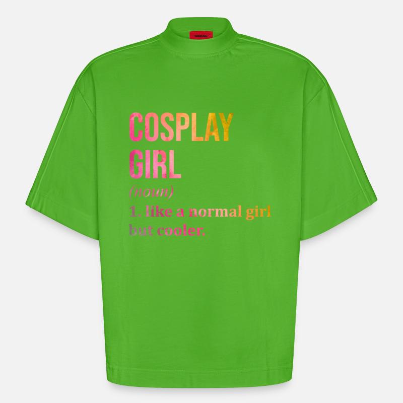 Cosplay - Heavyweight Oversized Organic Boxy T-Shirt Made in EU - Apple Neon