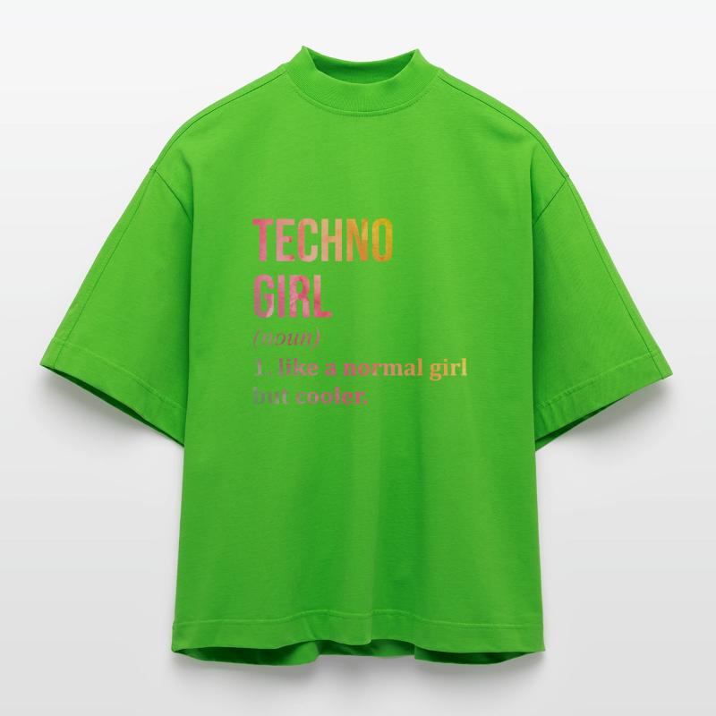 Techno Heavyweight Oversized Organic Boxy T-Shirt Made in EU