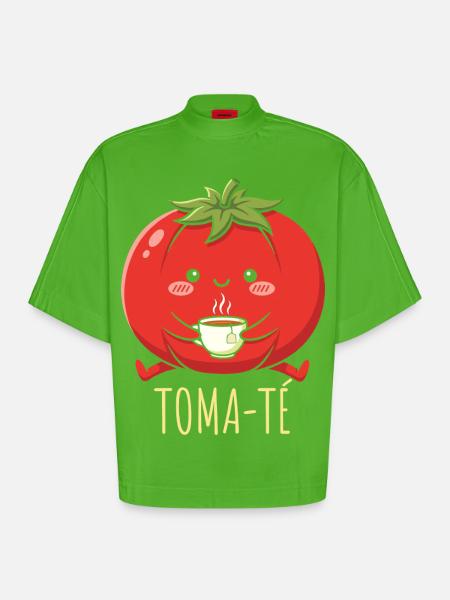 Lustige Spanischlehrerin der Maestra-Schule - Heavyweight Oversized Organic Boxy T-Shirt Made in EU - Apple Neon