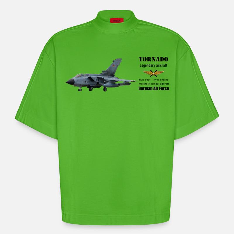 Tornado - Heavyweight Oversized Organic Boxy T-Shirt Made in EU - Apple Neon