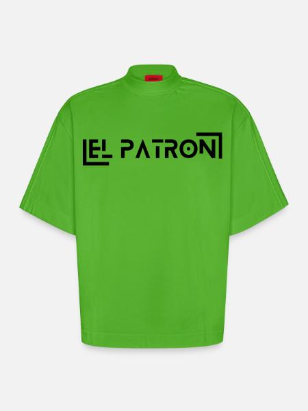 El Patron – Der Chef Look - Heavyweight Oversized Organic Boxy T-Shirt Made in EU - Apple Neon