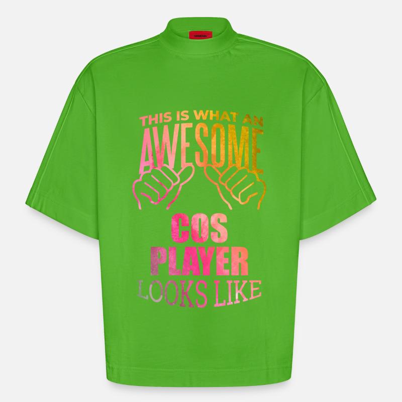 Cosplayer - Heavyweight Oversized Organic Boxy T-Shirt Made in EU - Apple Neon