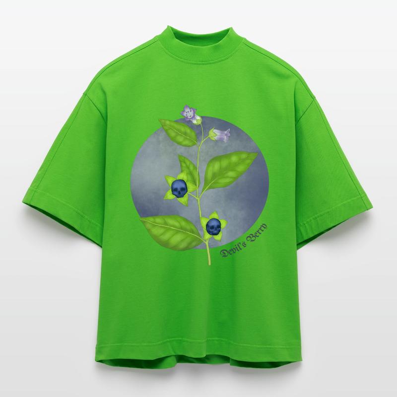 Devil's Berry Heavyweight Oversized Organic Boxy T-Shirt Made in EU